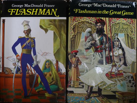 George Macdonald Fraser, seven Flashman books, including five first editions,